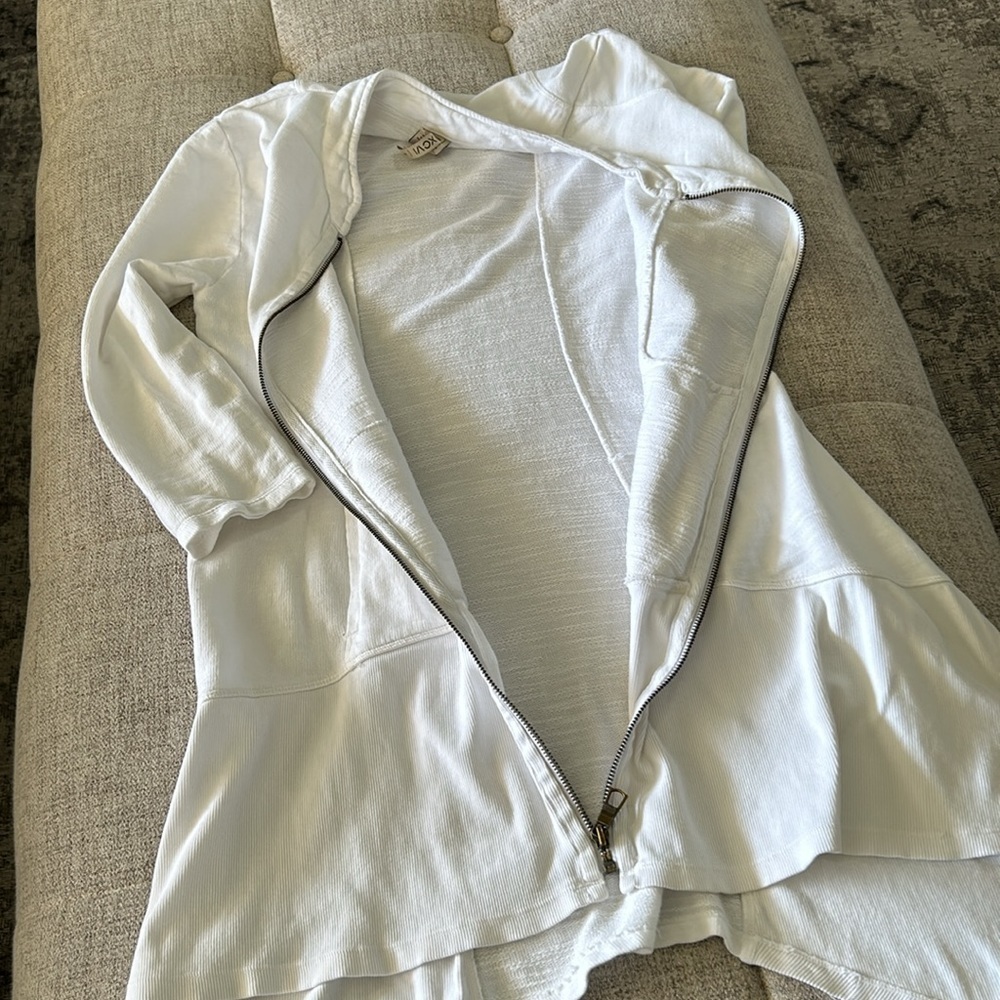 XCVI BRAND TUNIC STYLE OPEN FRONT TOP SIZE SMALL - Picture 4 of 6